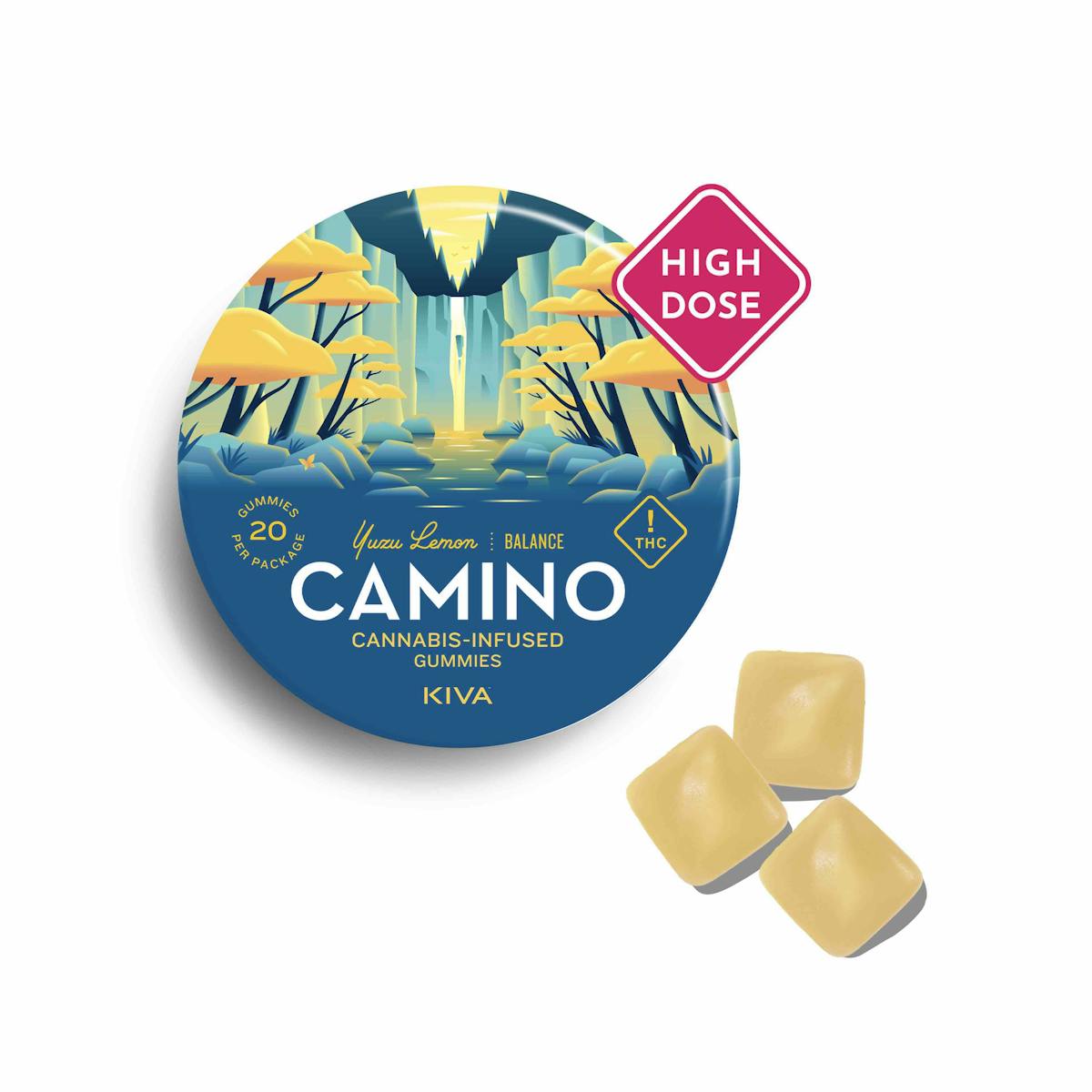 Photo of Camino High Dose 1:1 Yuzu Lemon Gummies