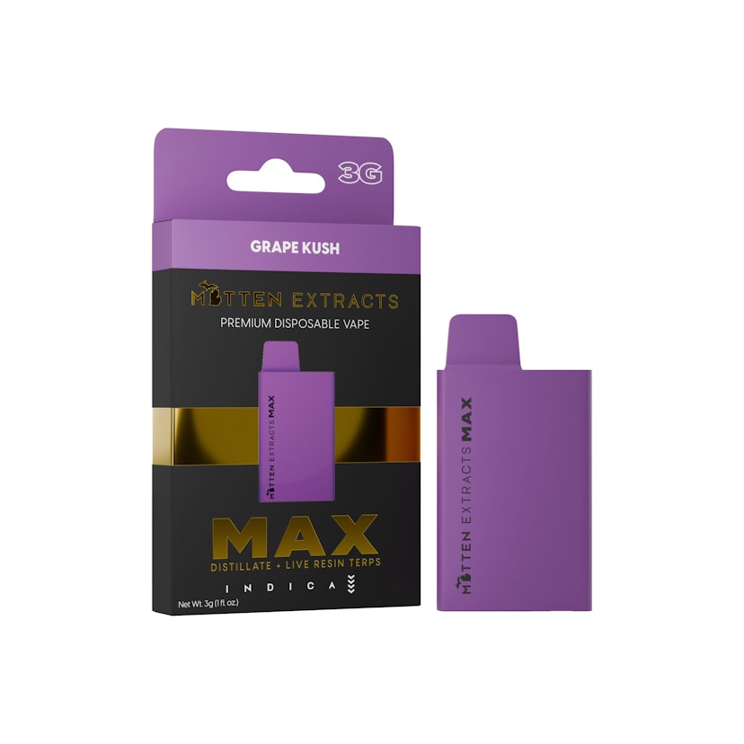 Grape Kush MAX Disposable 3g (Indica)