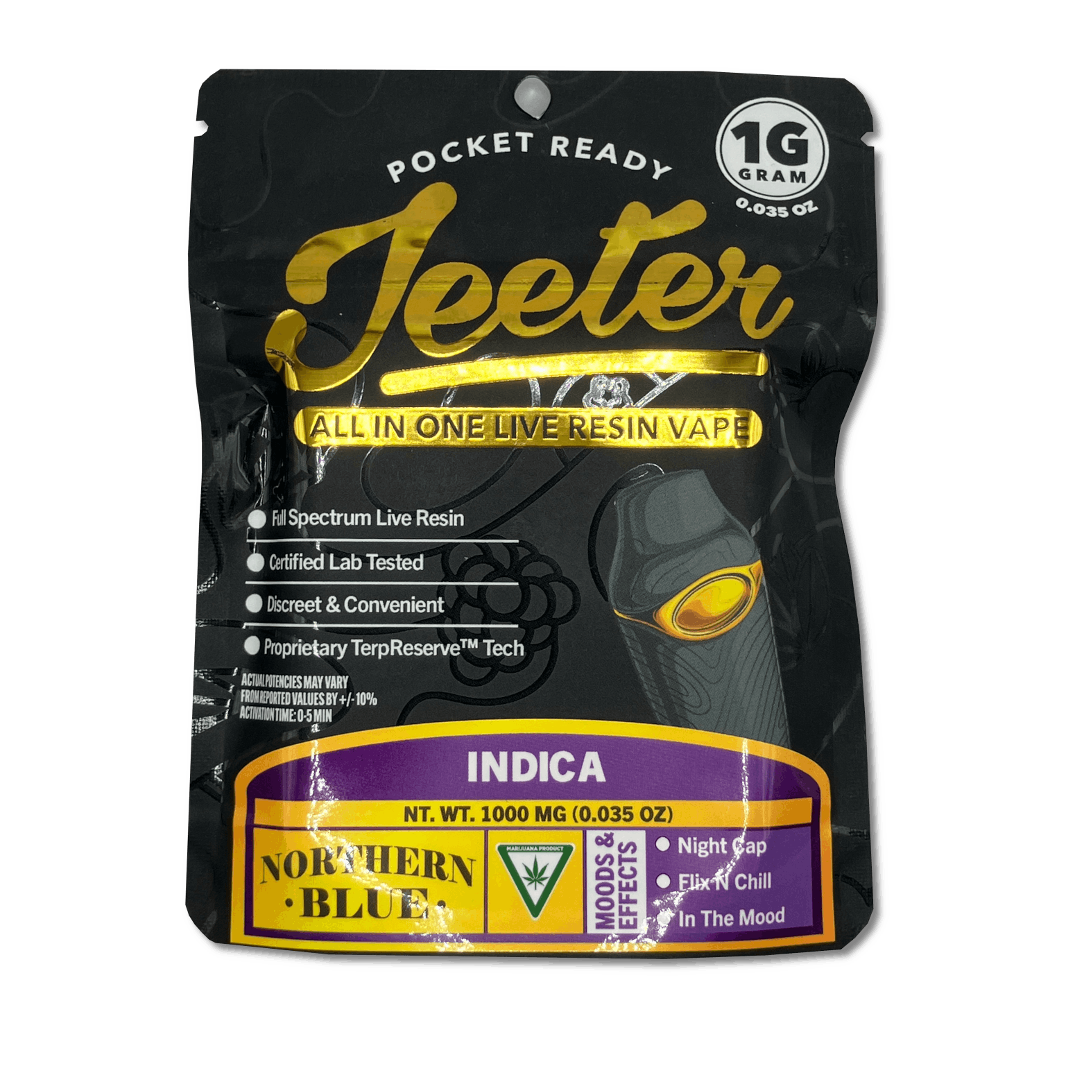 Product: Jeeter | Live Resin Disposable Vape - 1g - Triangle Kush