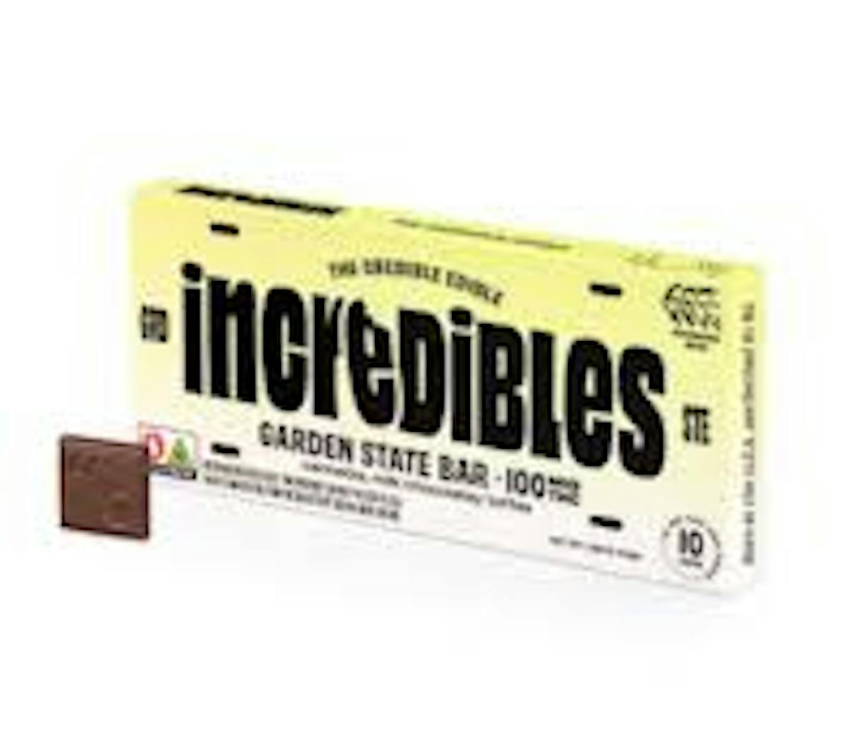 Photo of Incredibles l Garden State Bar Chocolate l 100mg