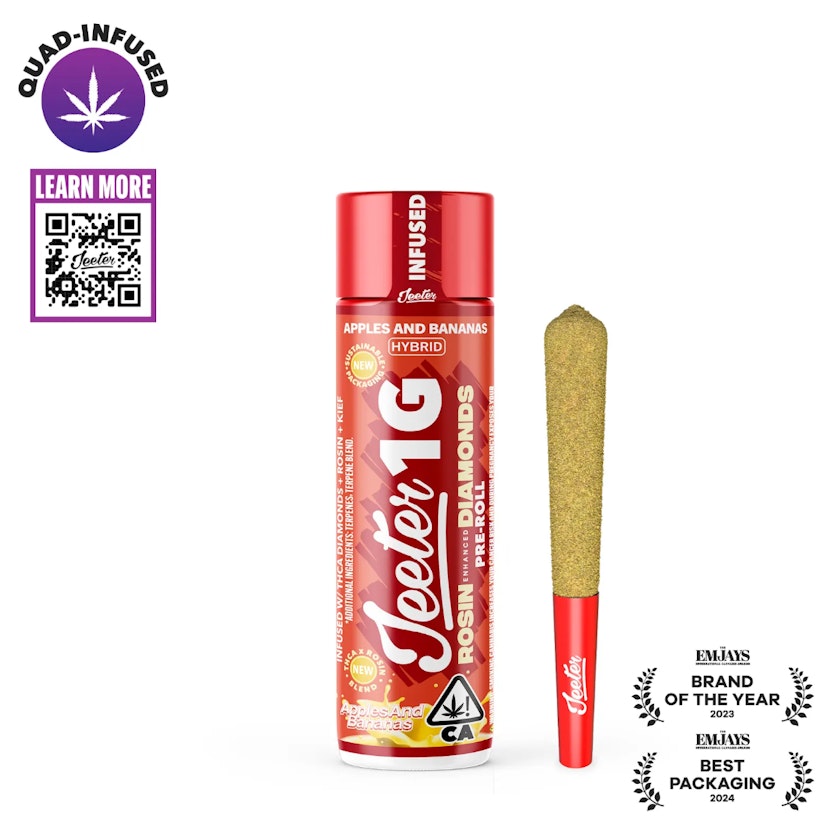 Apples and Bananas Quad-Infused Jeeter Joint | 1g