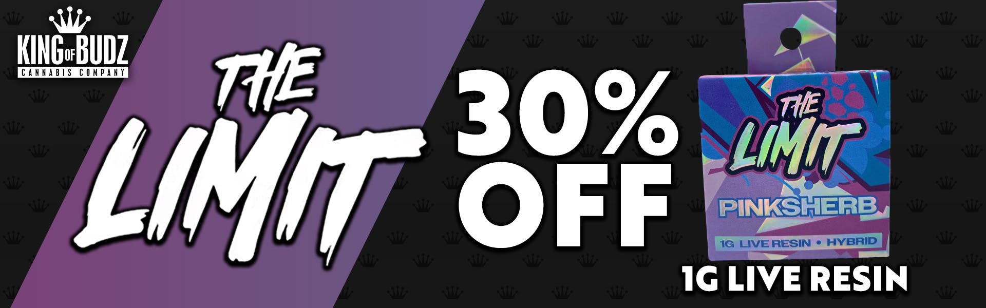The Limit - 1g Live Resin - Pink Sherb - 30 Percent Off