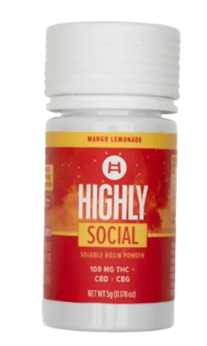 Mango Lemonade THC:CBD:CBG 1:1:1 – Powder Mix 1pk/100mg-active