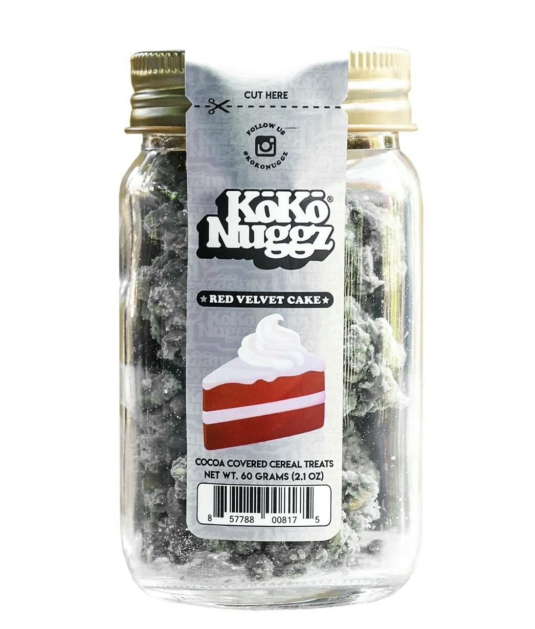 Edibles | Koko Nuggz | Crispy Treats | Red Velvet | 100mg