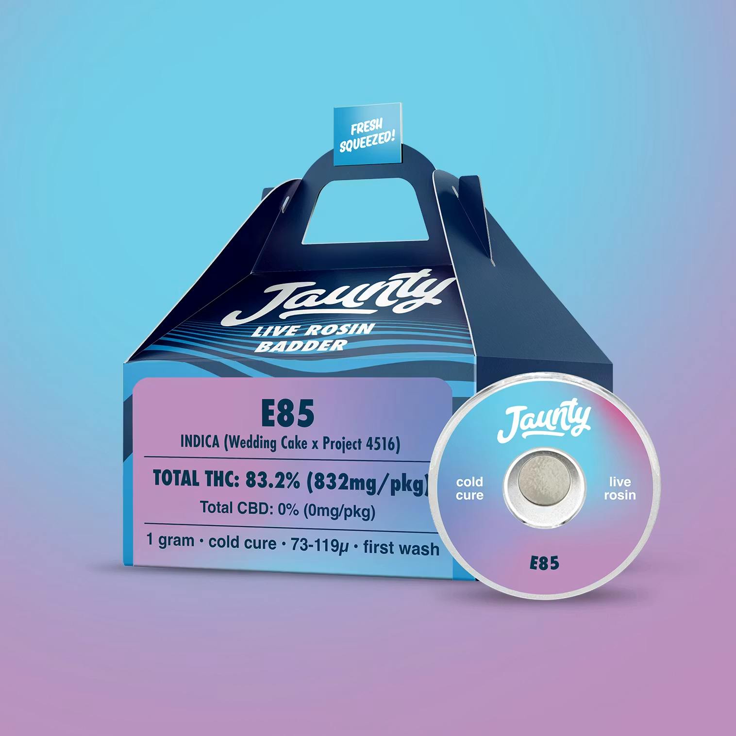 Jaunty | E85 | Live Rosin Cold Cure | 1g