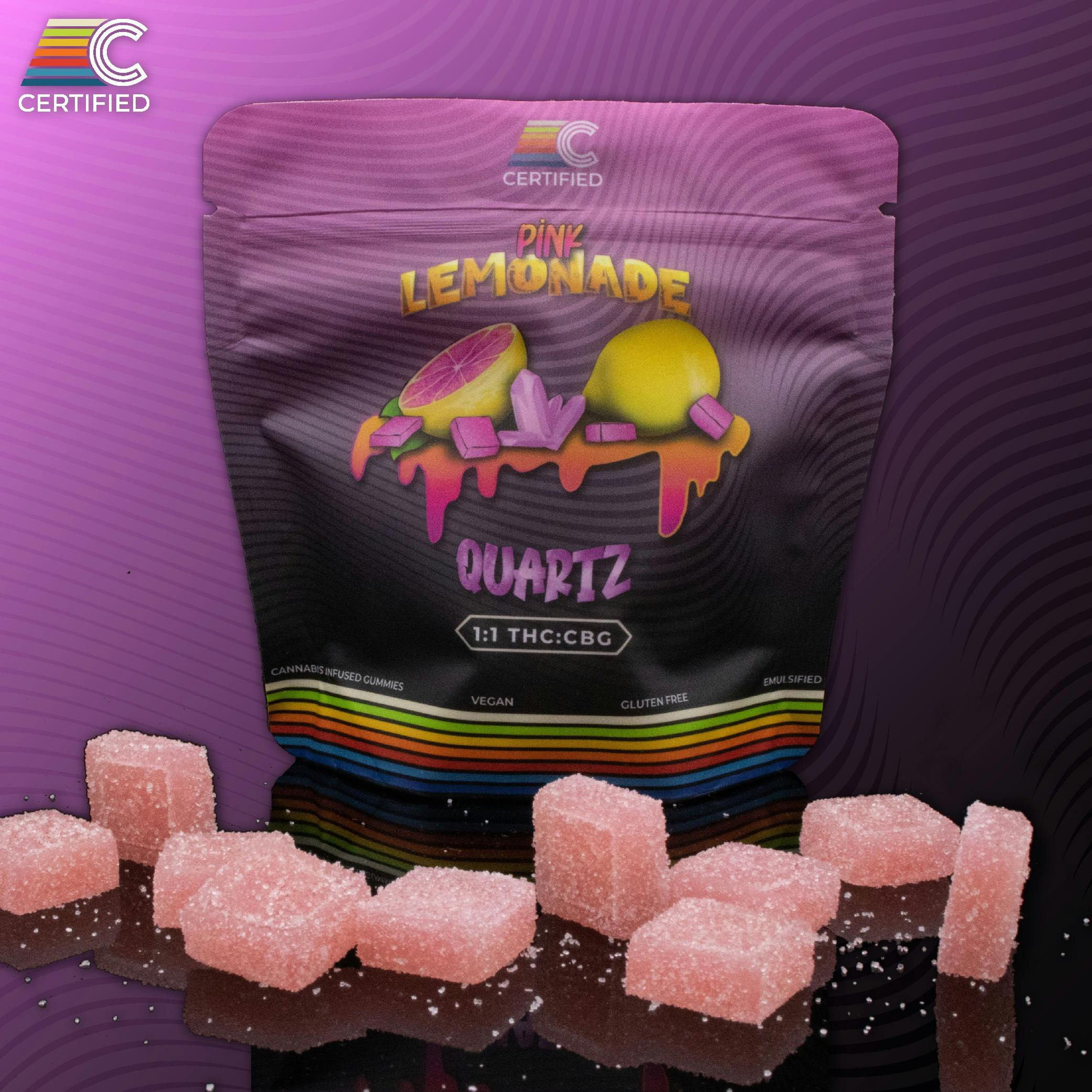 1:1 CBG Pink Lemonade Quartz | 10pk | Piqua - OCC