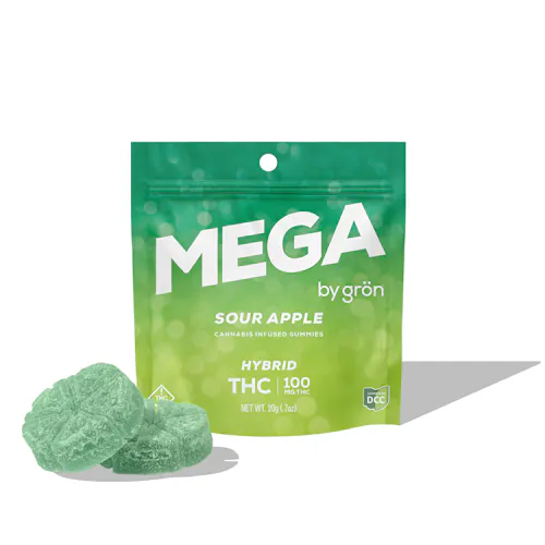 Gron | Sour Green Apple Mega Pearl | 100mg | Hybrid-active
