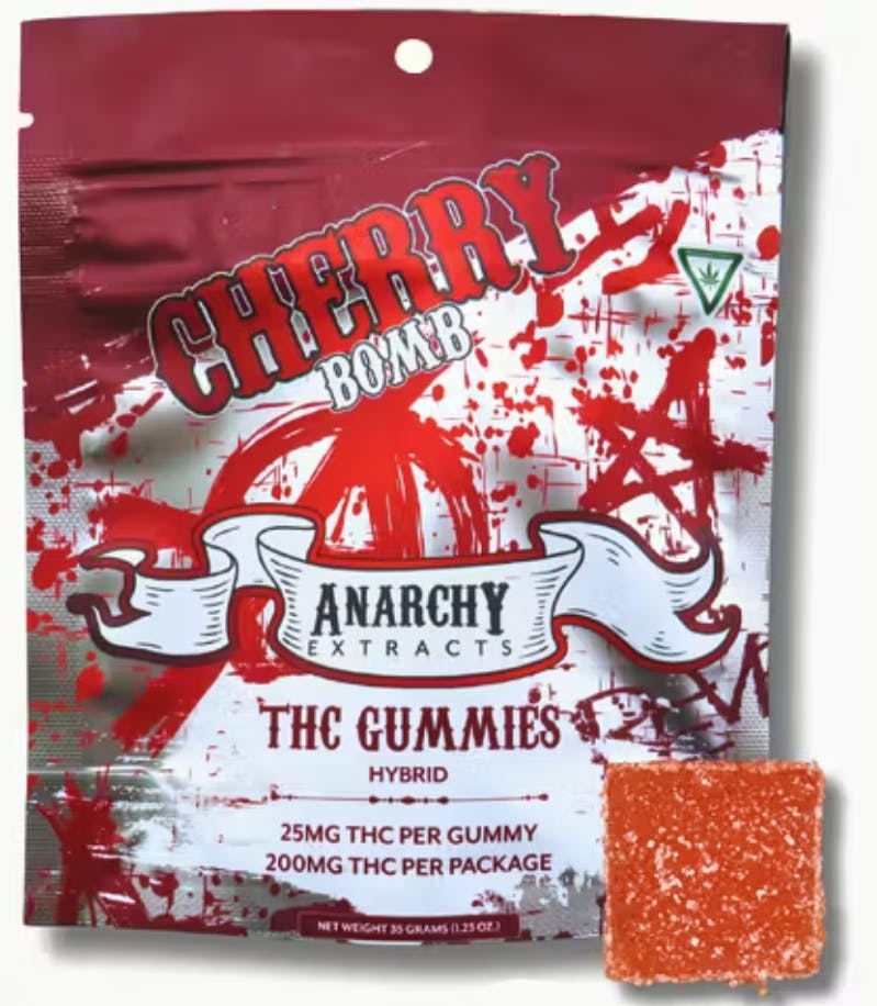 Anarchy | Cherry Bomb | 200mg (8x25) Gummies