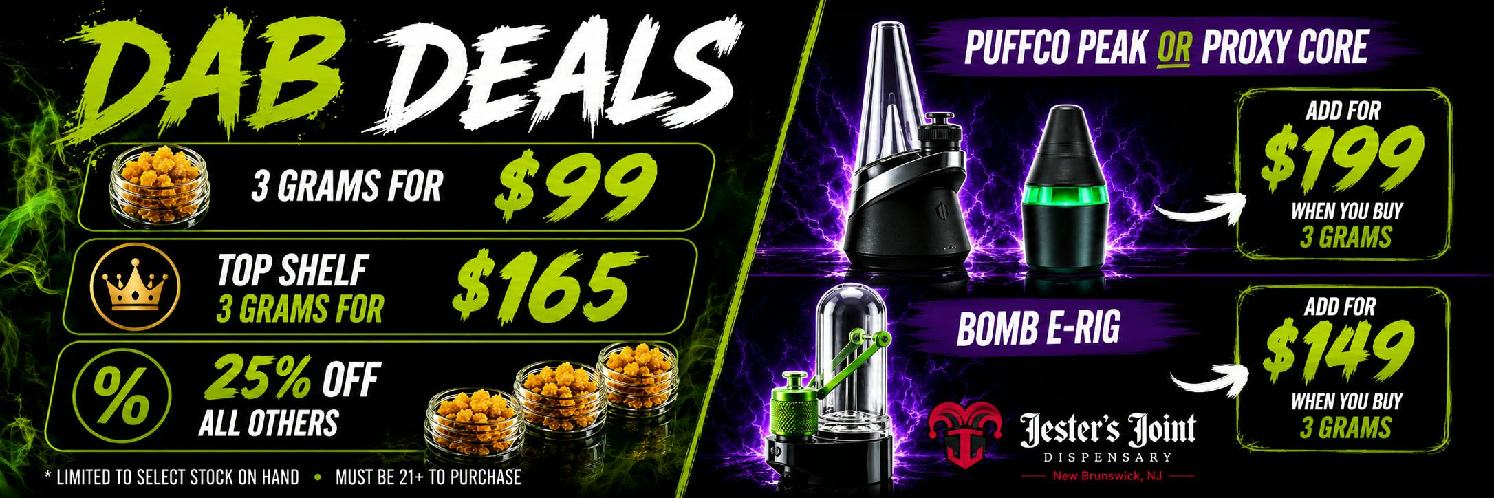 Add A Puffco Peak, Proxy core for $199 or Bomb E-Rig for $149