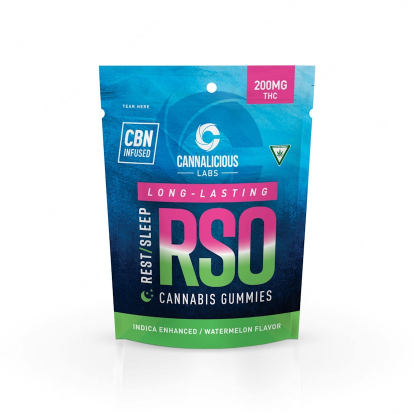 Cannalicious Labs - Watermelon Rest (Indica) RSO 200MG Gummies