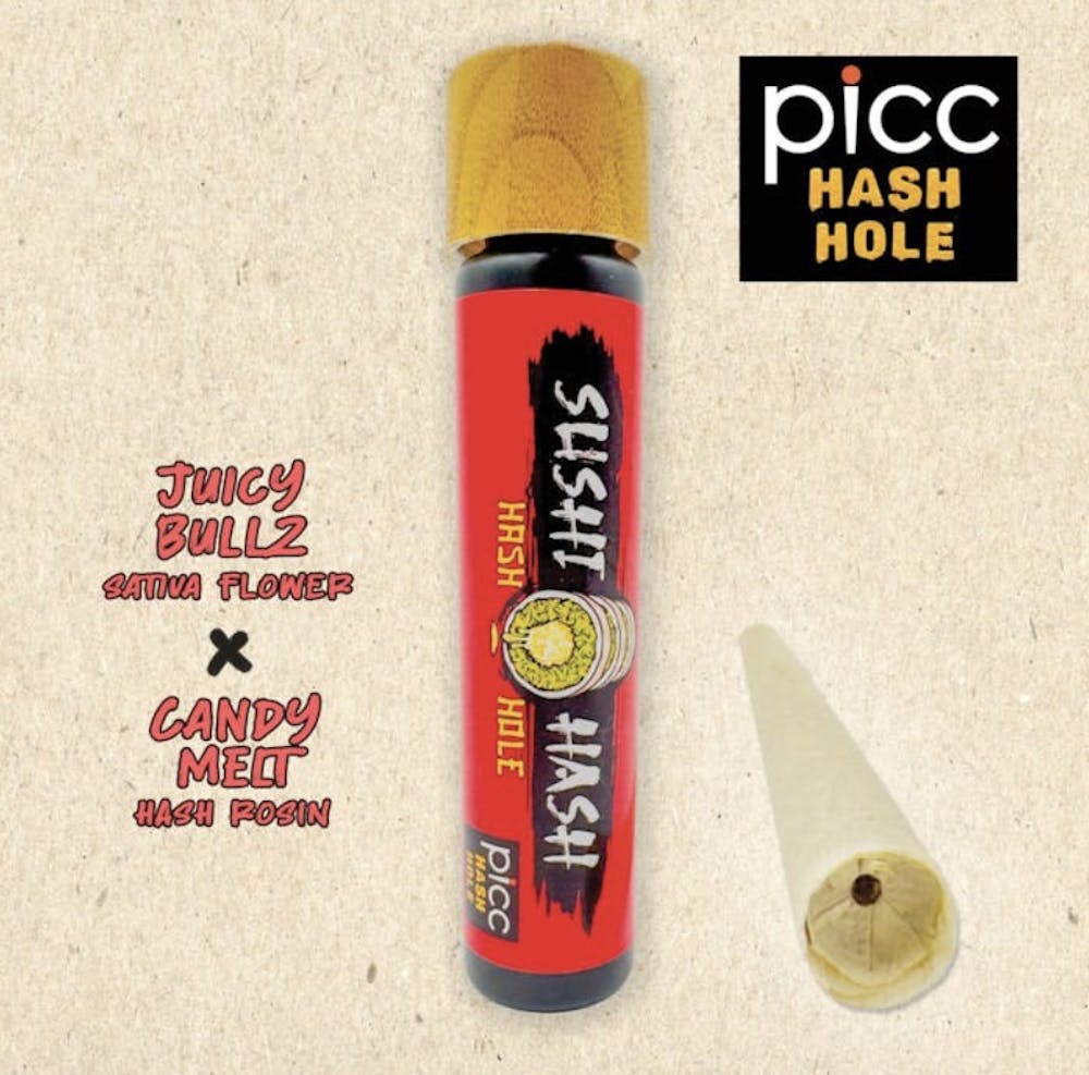 Product Sushi Hash Hole | Juicy Bullz x Candy Melt Rosin (S) Picc
