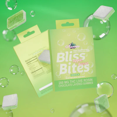 Bliss Bites - 200mg Hash Rosin Chocolate Layered Gummies - Apple Burst