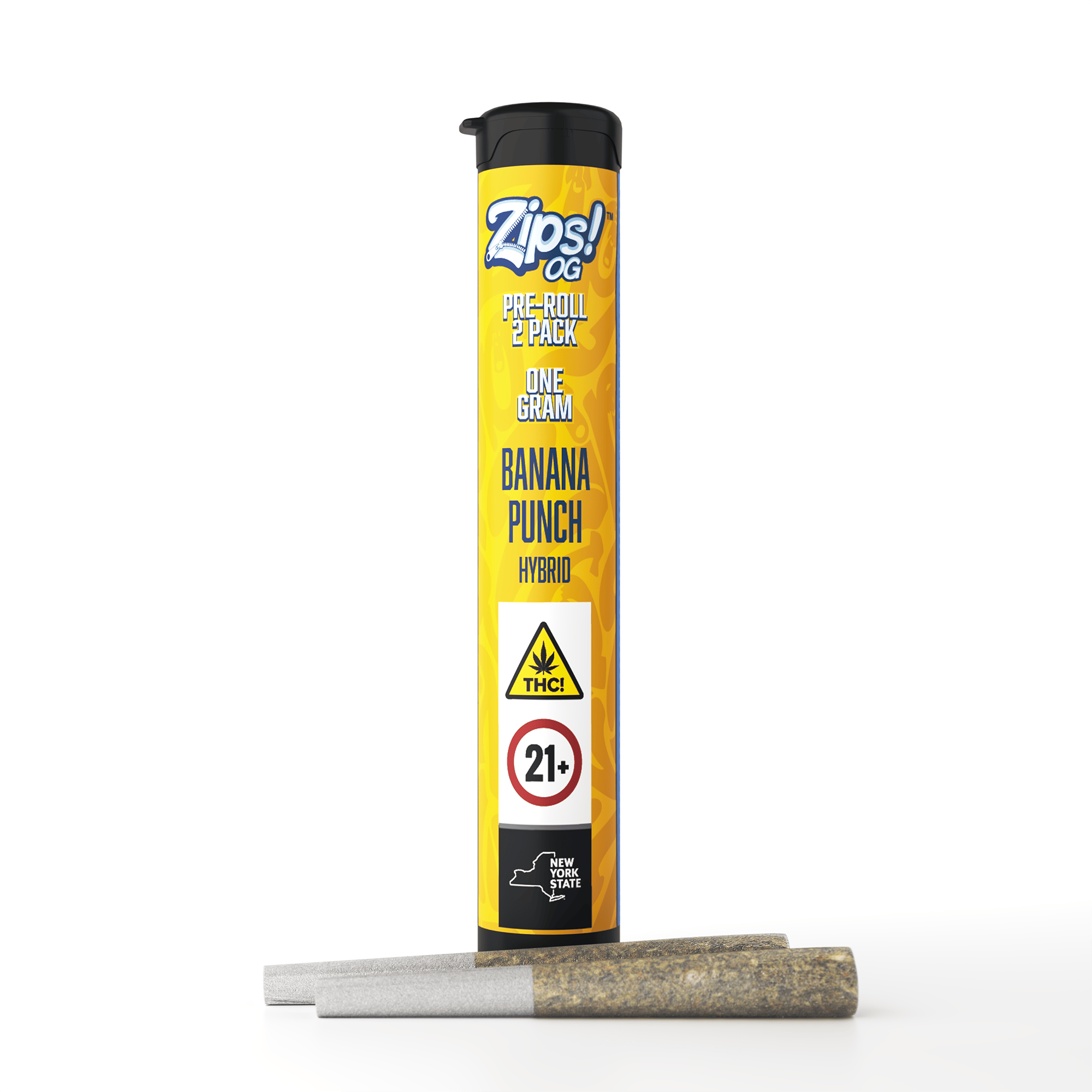 ZIPS | Preroll 2 Pack | Banana Punch