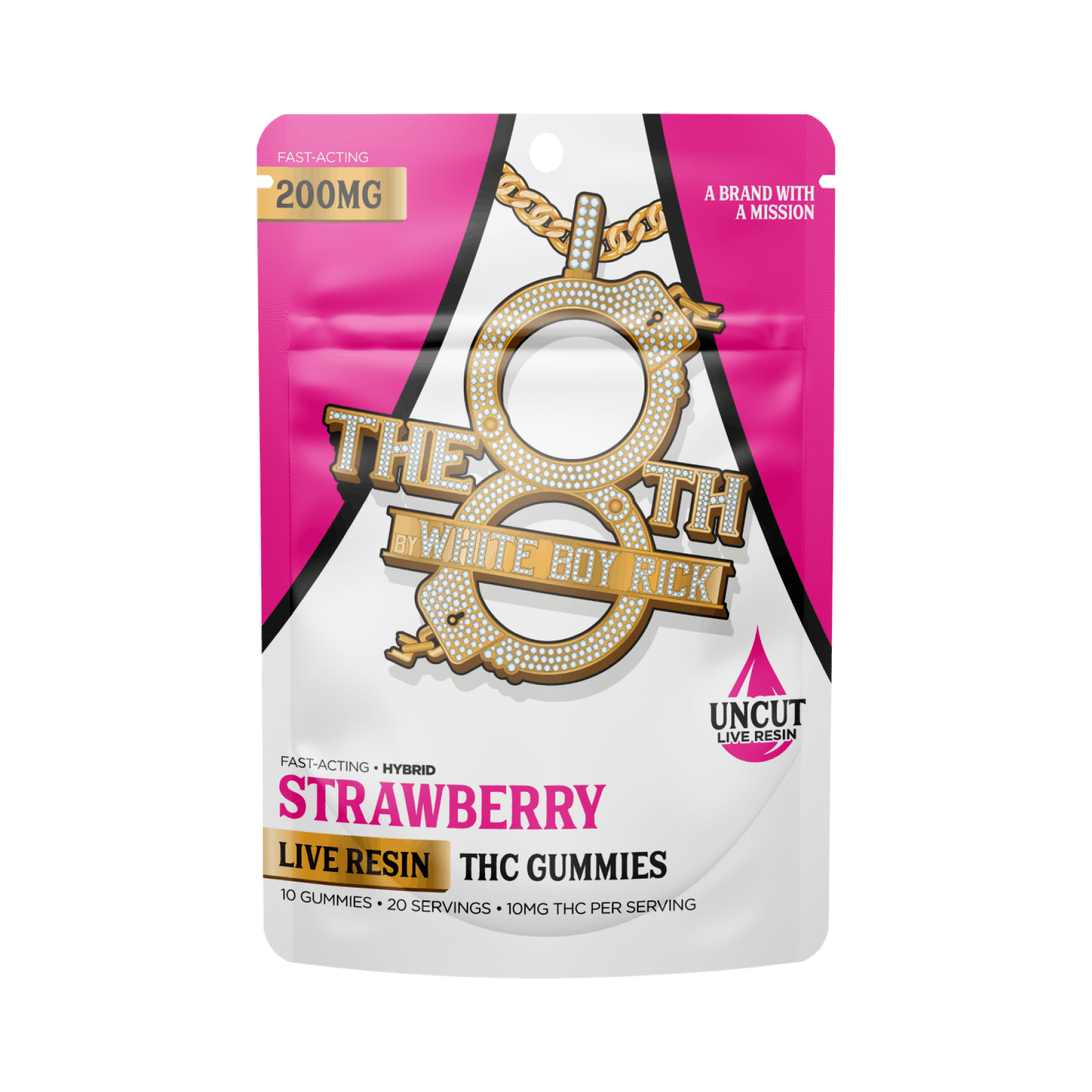 The 8th - 200mg LIve Resin Gummies - Strawberry