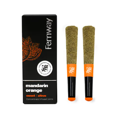 Fernway Mandarin Orange Diamond Infused Pre-Roll Pack (S) (.5g x2)-active
