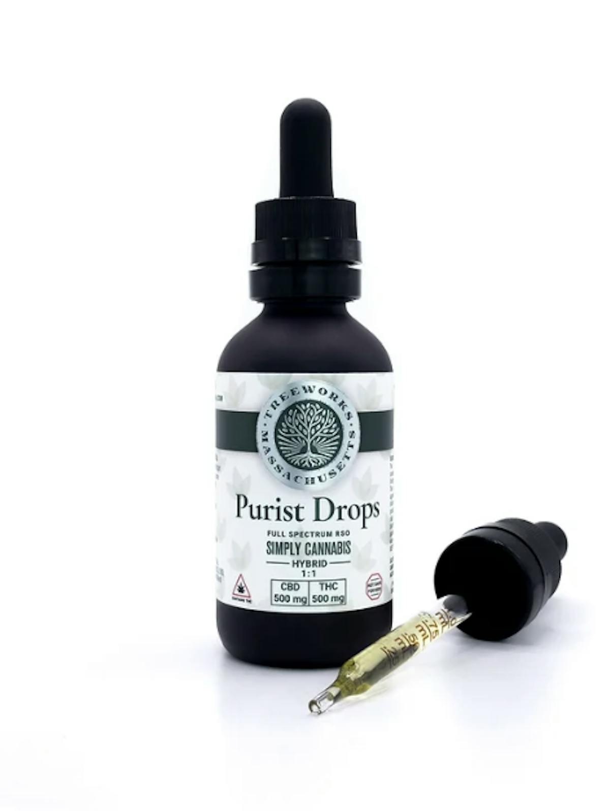 Photo of Treeworks 1:1 Purist Drops 1000mg 50mL Tincture (THC:CBD) – Simply Cannabis