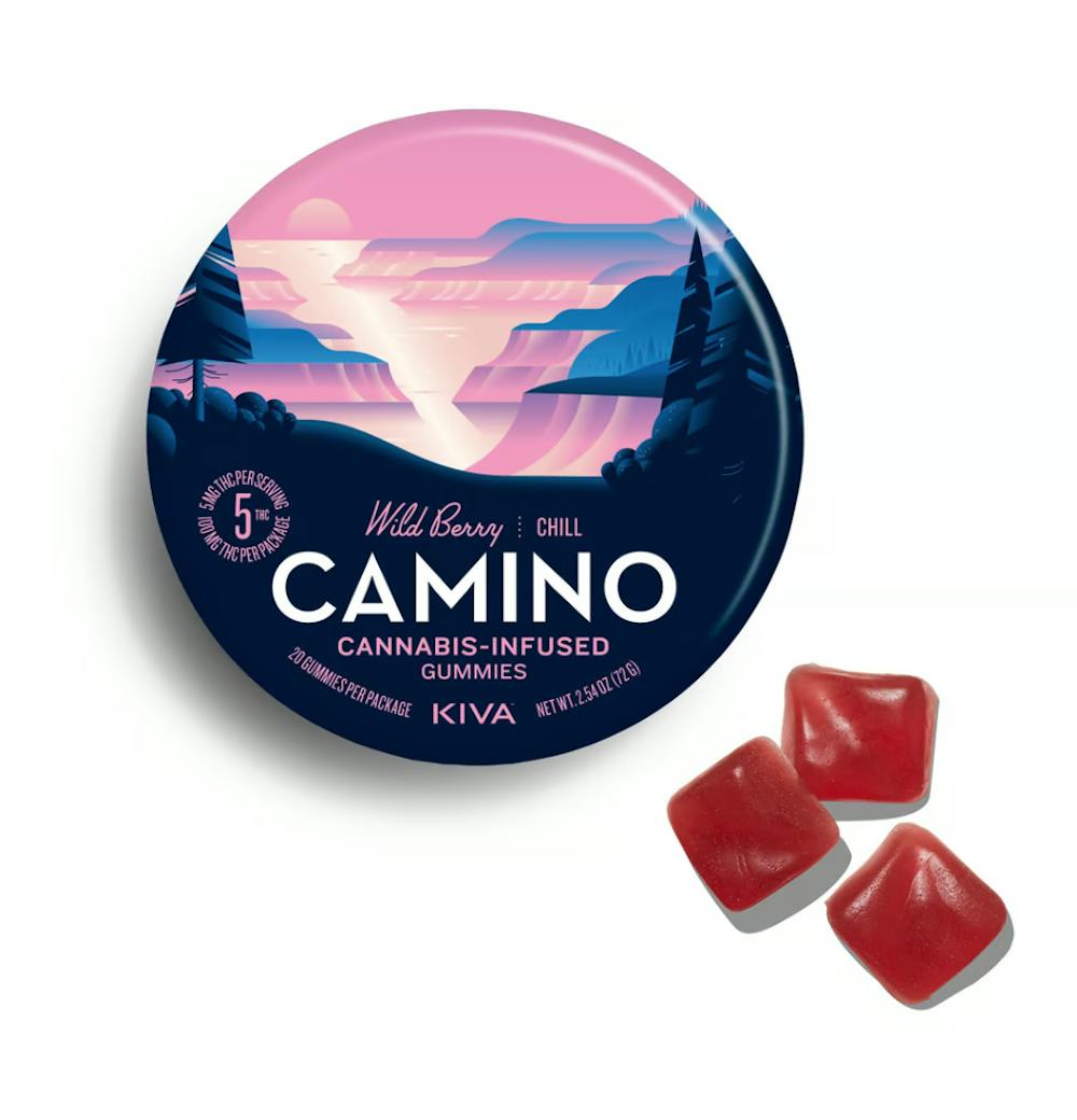 Product KIVA Camino - Wild Berry - Gummies - 100 MG - 20pk