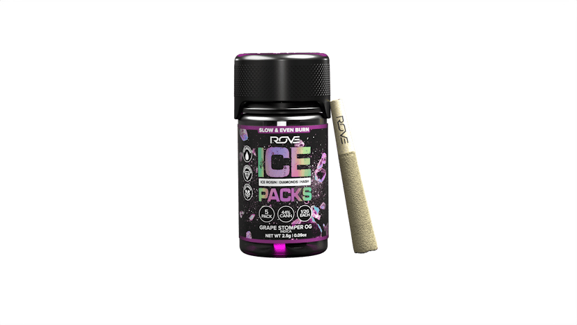 Grape Stomper OG - Infused Ice Packs (Rosin, Hash, and Diamonds) 5x 0.5g