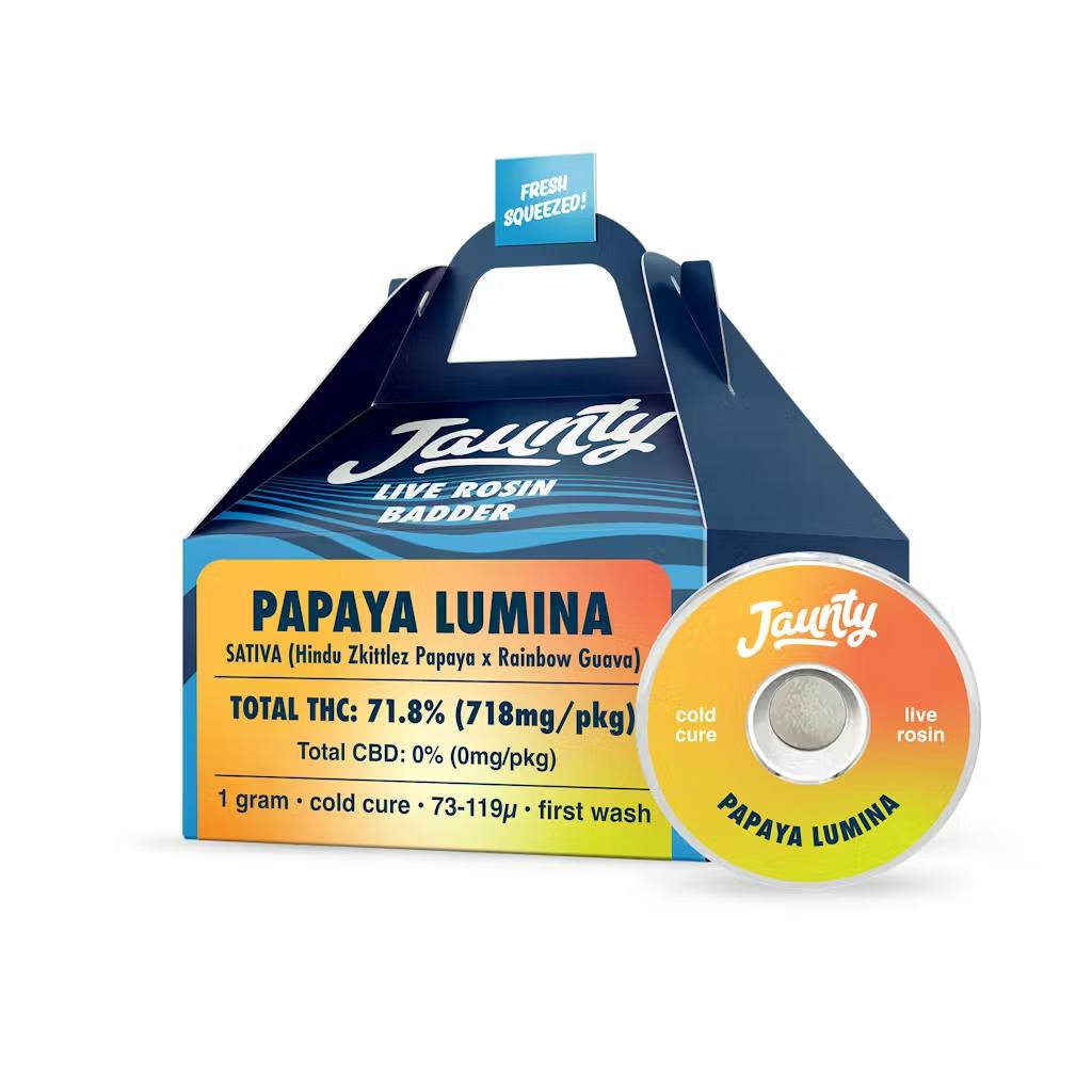 Jaunty | Papaya Lumina | Live Rosin Cold Cure | 1g