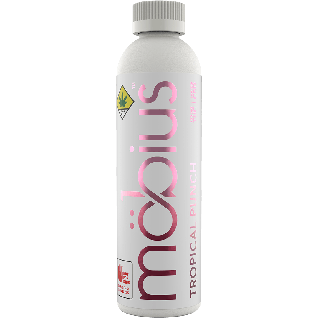 Mobius Beverages | TROPICAL PUNCH – 100 MG THC | 100 MG CBD | Bloom Montana  (Columbia Falls)