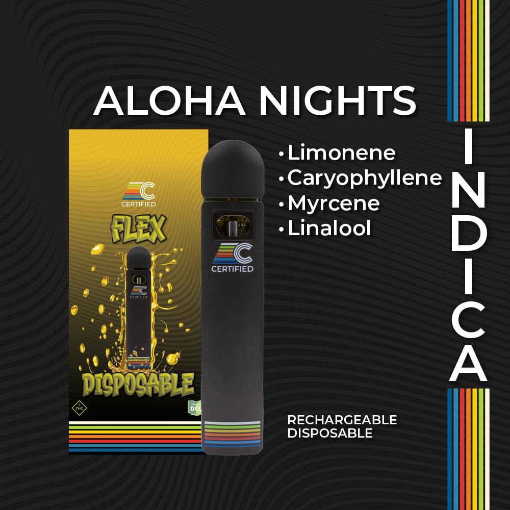 Aloha Nights - FLEX | 1g Distillate Disposable | Piqua - OCC
