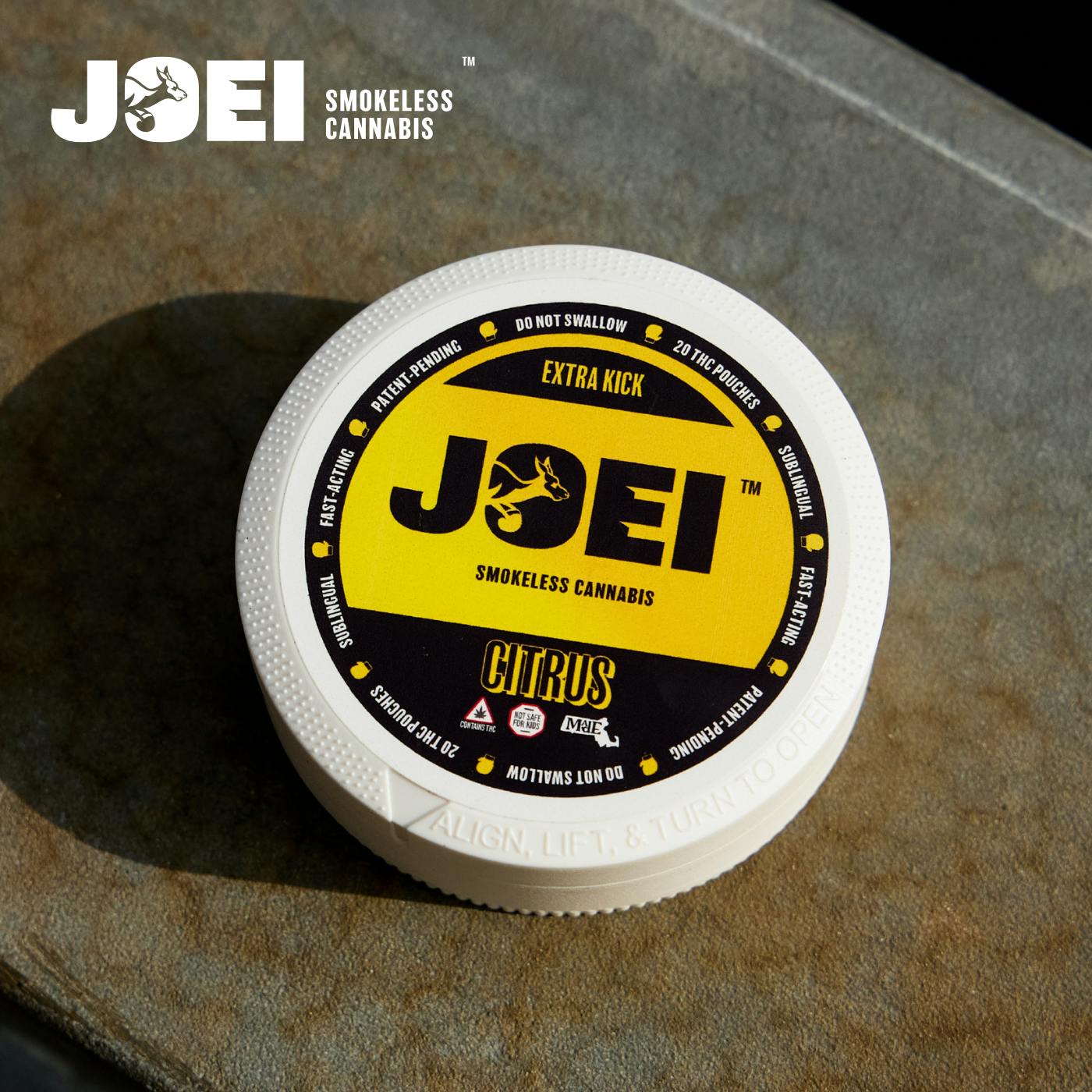 JOEI Citrus Extra Kick THC Pouch 25 mg | Medical Use | Fast-Acting