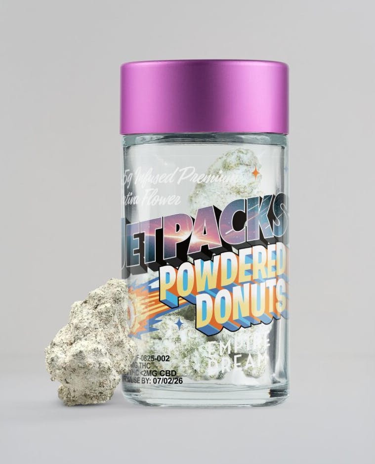 Empire Dream Powdered Donuts | Infused Flower | Sativa | Jetpacks