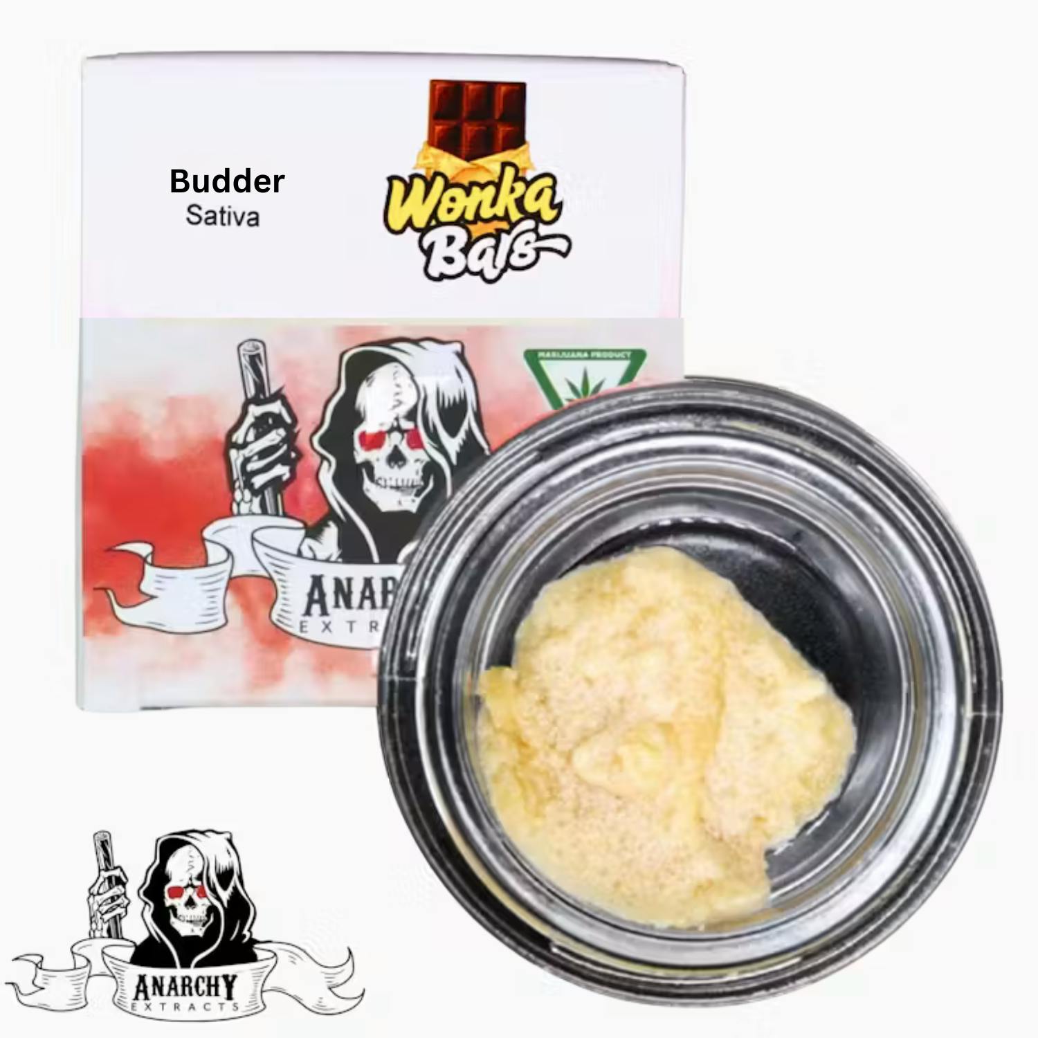 Anarchy Extracts - Budder Baller Bucket - - Sativa - **WONKA BARS** (2/$60)