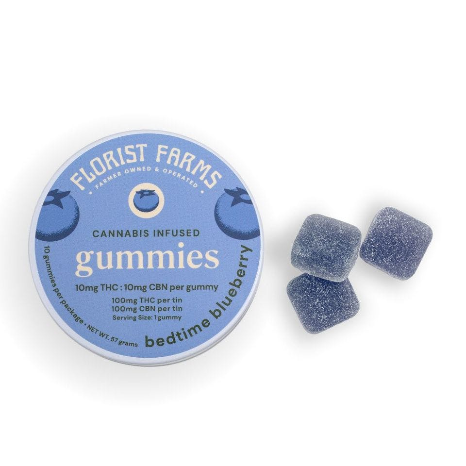 Florist Farms Gummies Sleep | 10pk (10mg) | Blueberry (THC:CBN)