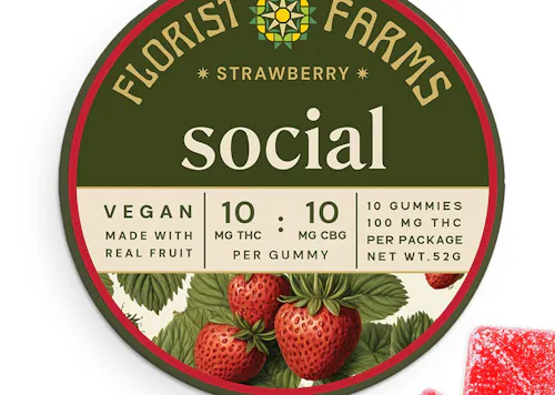 Florist Farms | Strawberry | 10mg/Gummy | 10pk-1