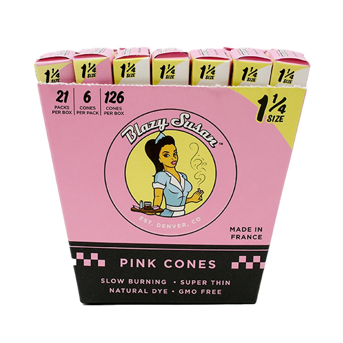 Photo of Pink Paper Cones – 1 1/4 (6pk)