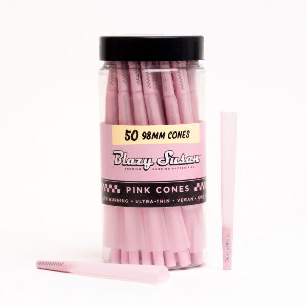 Blazy Susan – Pink Pre Rolled Cones 98mm 50 Count