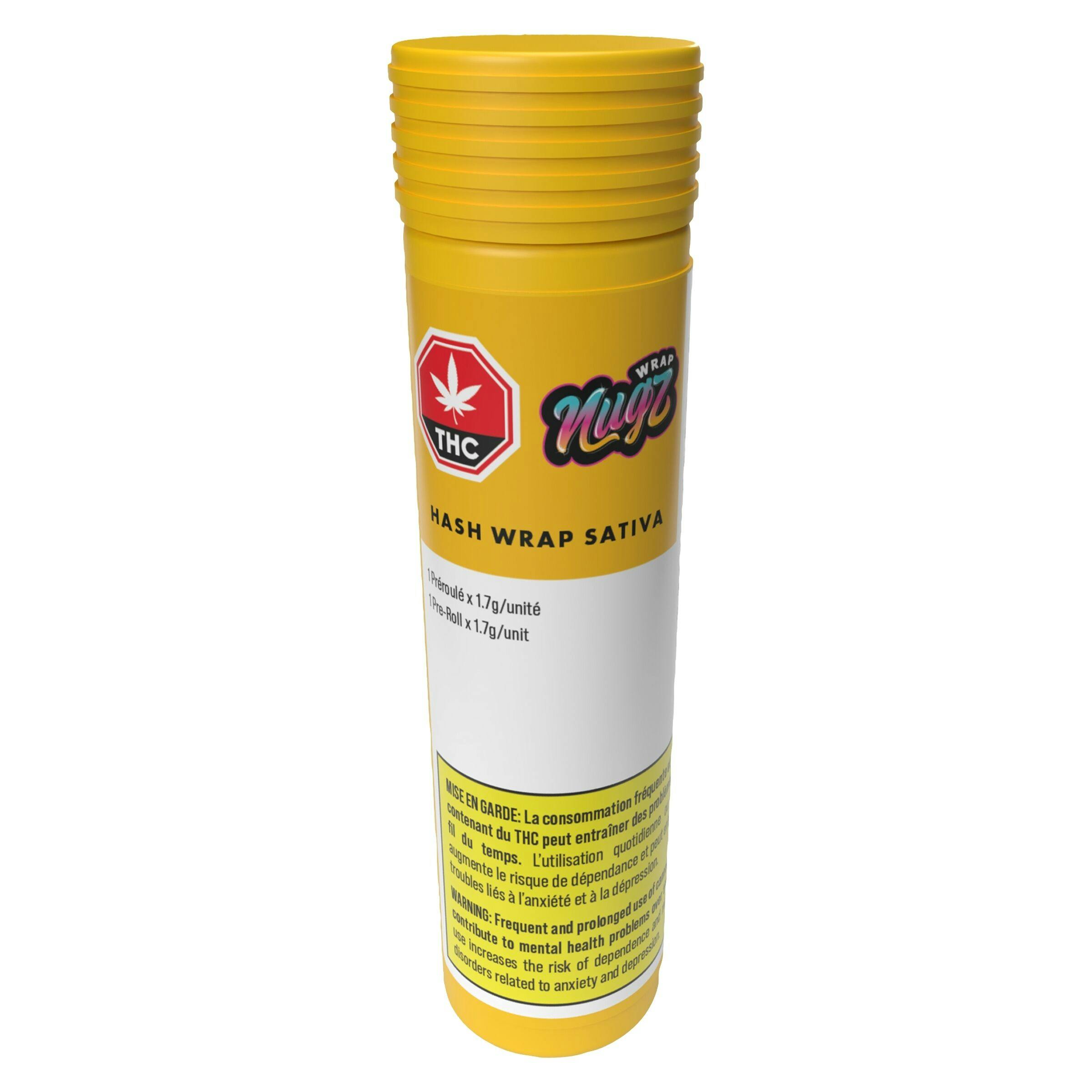 Nugz wrap - hash wrap sativa - 1x1. 7g