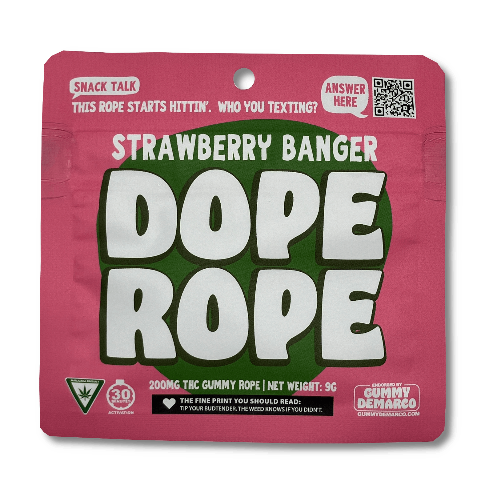 Product: Dope Rope | Gummy Rope - 200mg - Strawberry Banger