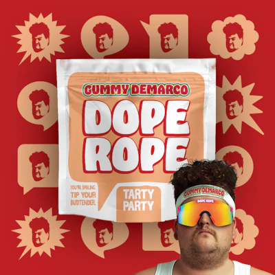 DOPE ROPE | Tarty Party | 200MG | Premium Gummy Rope