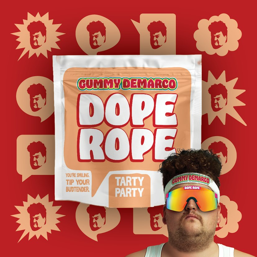 DOPE ROPE | Tarty Party | 200MG | Premium Gummy Rope