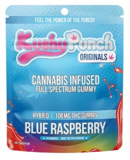 Product Kushy Punch | Blue Raspberry | Gummies | 100mg