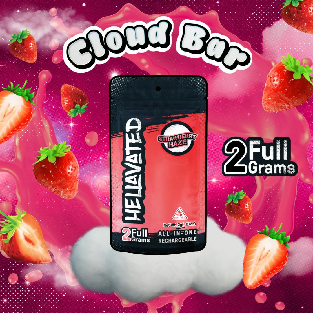 Strawberry Haze Cloud Bar Rechargeable Disposable 2g