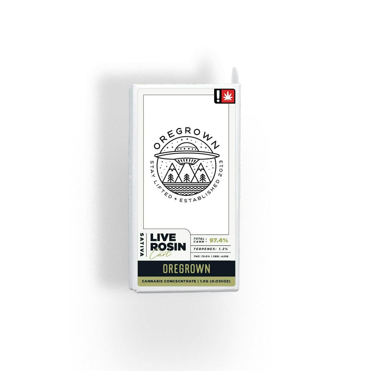 Photo of Oregrown 1g MILE HIGH MOUSSE Live Rosin Cart