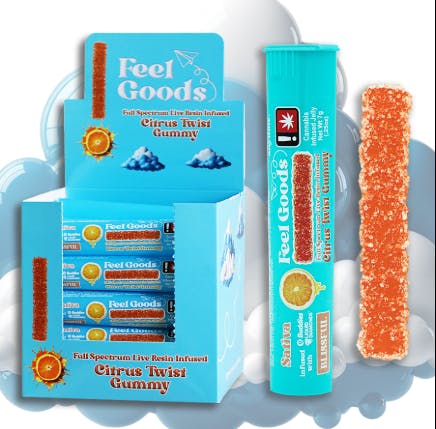 Photo of Citrus Twist 100mg Gummy Straw (SATIVA) (Feel Goods)