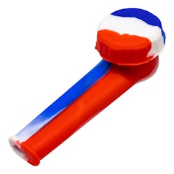 Spark | Silicone Pipe w/ Metal Bowl & Silicone Lid - Assorted Colours