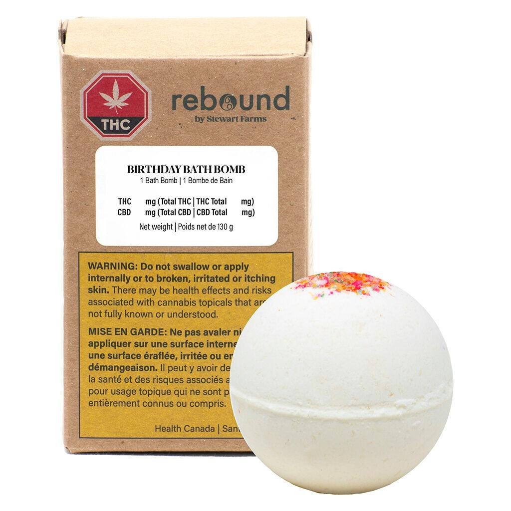 Rebound by stewart farms - birthday bath bomb - 130g