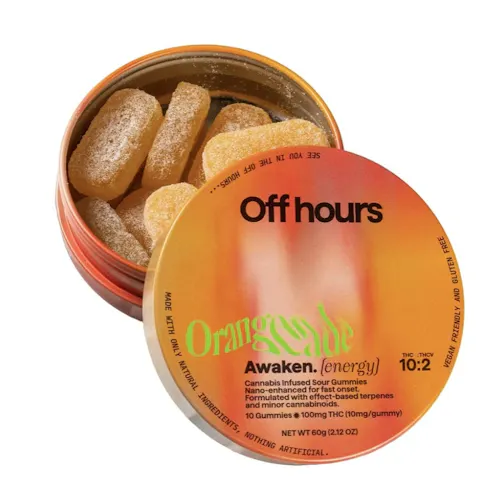 OFF HOURS | AWAKEN | SOUR ORANGE PUNCH GUMMIES | 100MG-active
