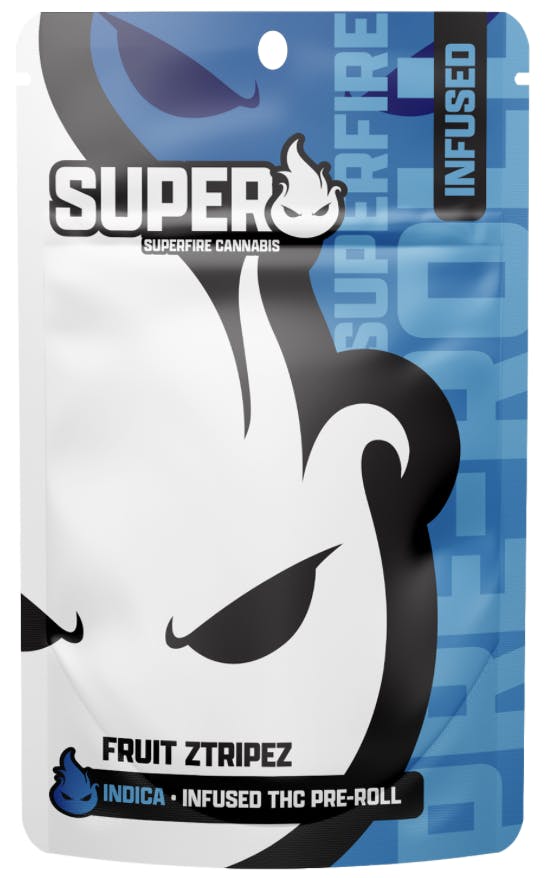 Product: Superfire | Infused Pre-Roll - Fruit Ztripes - 1.2g