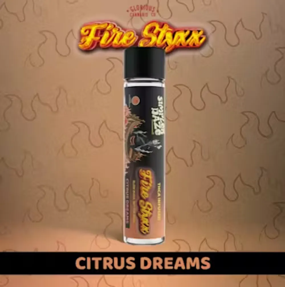 Product Citrus Dreams Infused Fire Styxx | Pre Rolls | 1g