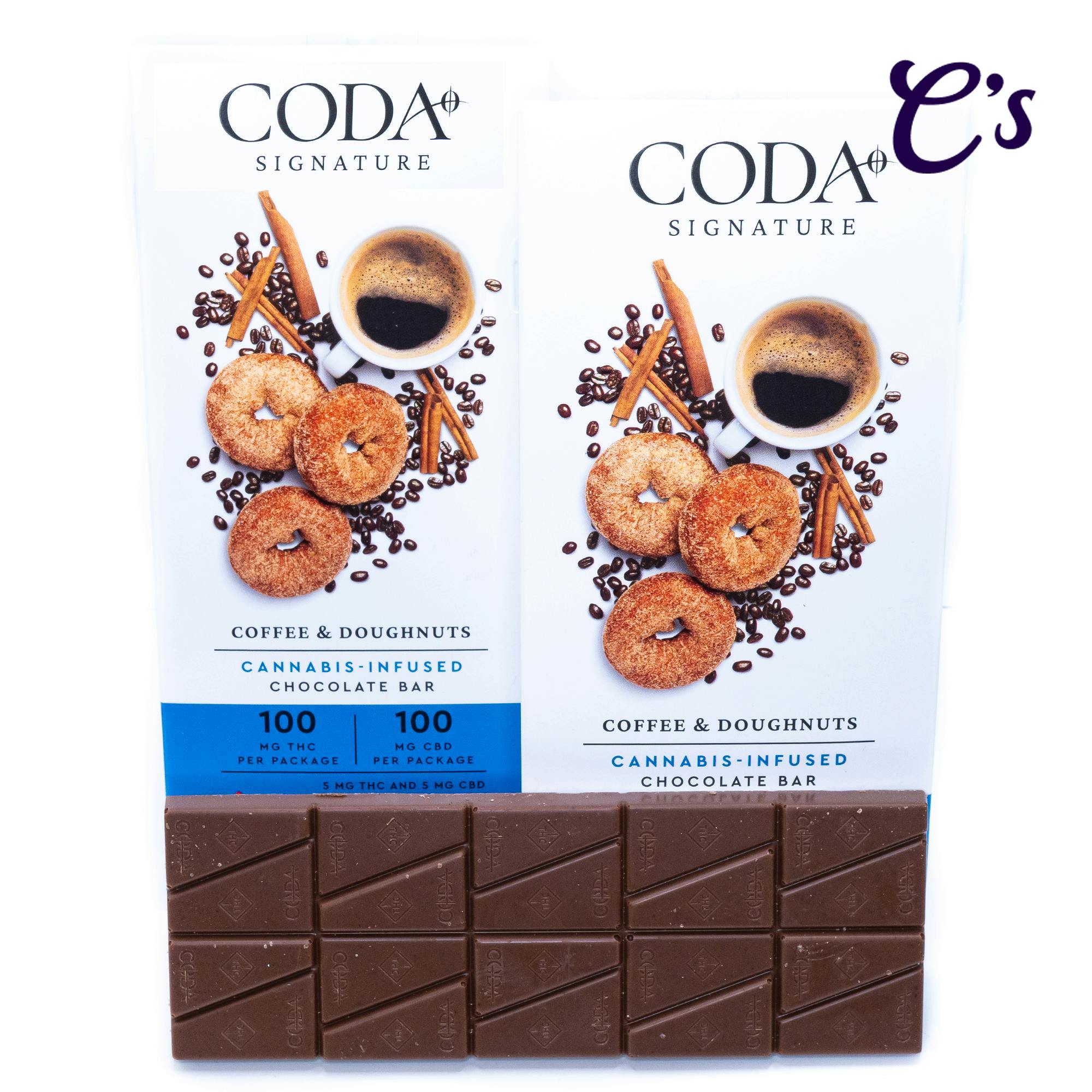 Coda | Chocolate (CBD 1:1) Coffee & Donuts 100mg | Callie's