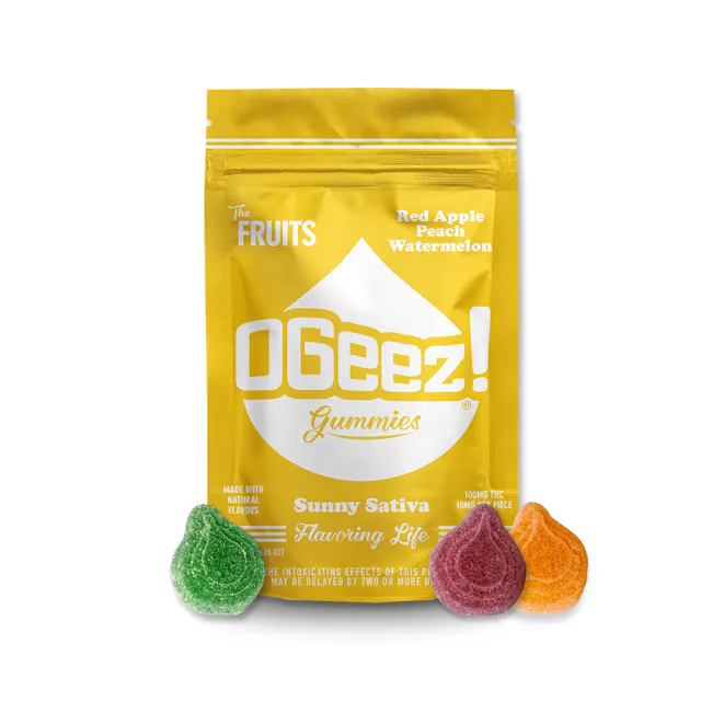 OGeez! Gummies The Fruits Sunny Sativa 10pk/100mg (2.8g)