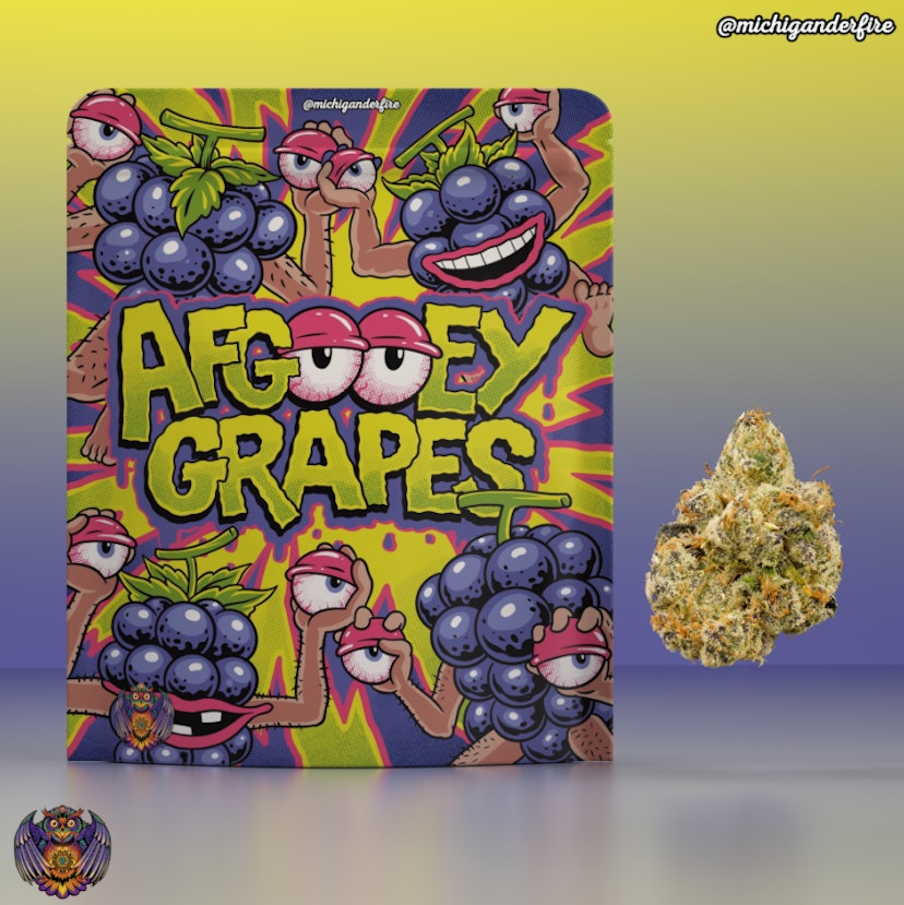 Michigander Fire Prepackaged Flower | Afgooey Grapes