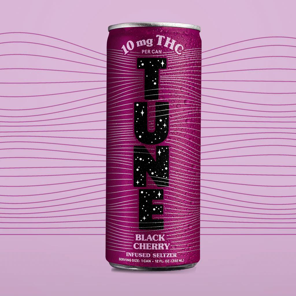 Tune Edible Drink Black Cherry THC Seltzer