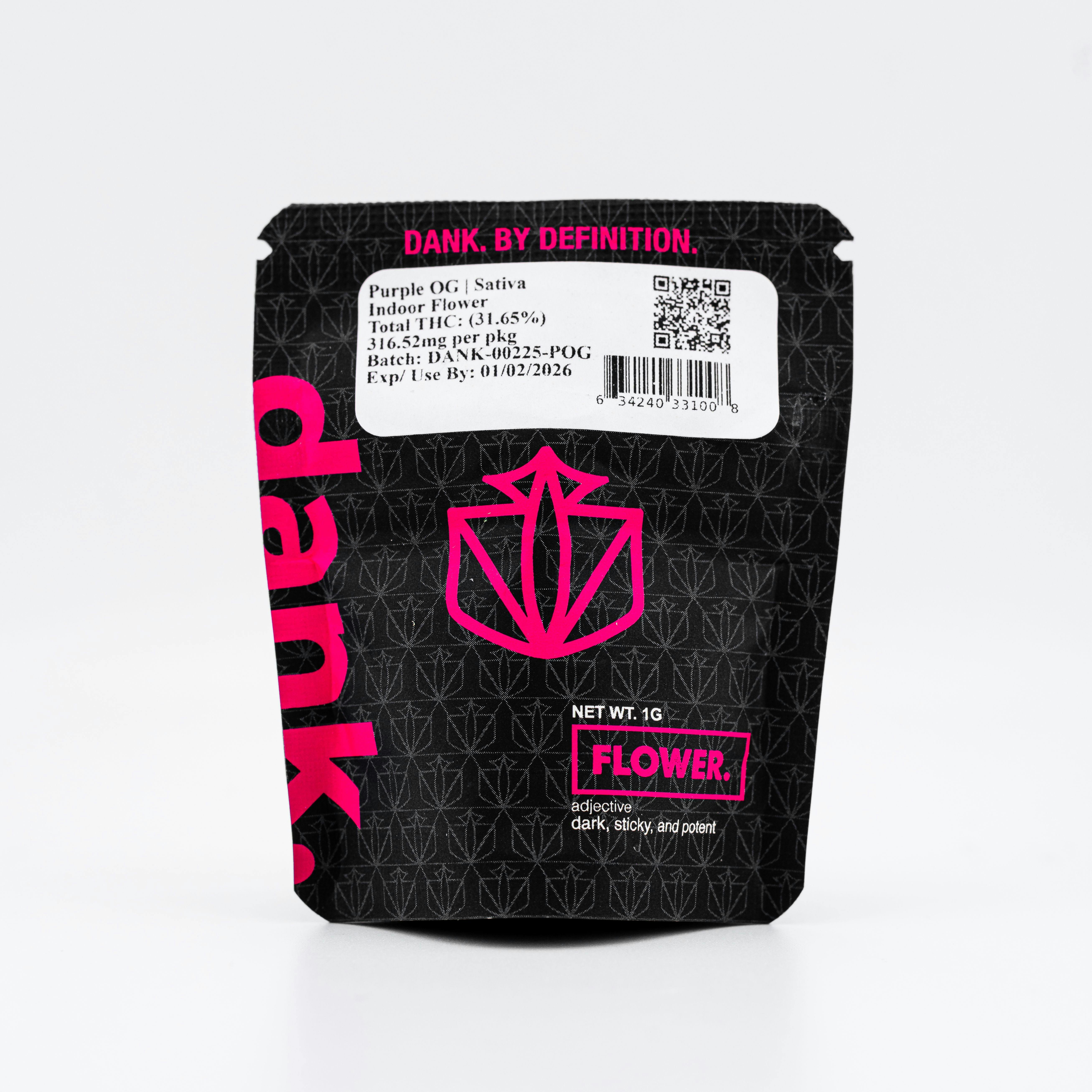 Dank. By Definition | Purple OG | Indica | 1g Flower